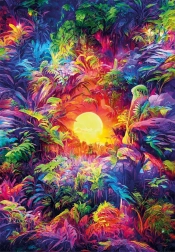 Puzzle Clementoni 500 – Color Boom Psychedelic Jungle Sunrise