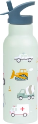 A Little Lovely Company sticlă din inox pentru băut 500 ml – Vehicule