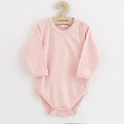 Body pentru bebeluși cu deschidere completă New Baby Classic II, roz deschis, măr. 62 (3–6 luni)
