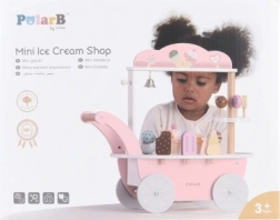 stand mobil din lemn 3în1 cofetărie și gelaterie POLARB de la VIGA