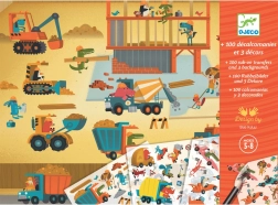 Set cu imagini de răzuit Mașini Djeco