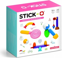 Set de construcție magnetic STICK-O Meșterul, 26 piese