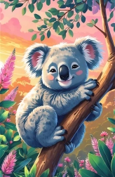 Puzzle Treflíci: Koala 54 piese