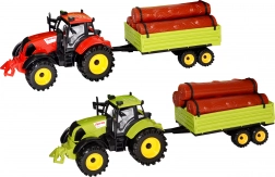 Tractor cu remorcă și bușteni 45 cm