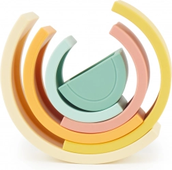 Curcubeu din silicon pliabil BIECO Tropical Vibes, 6 piese