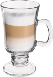 Pahar pentru latte 250 ml cu picior și mâner