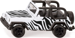 Siku Jeep Wrangler Safari – model metalic 1:55 cu dispozitiv de remorcare