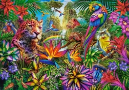 Puzzle Moda junglei 500 piese CASTORLAND