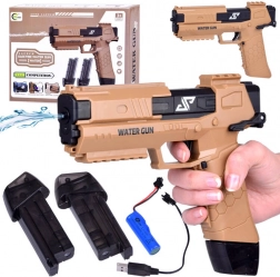 Pistol cu apă electric cu acumulator și două rezervoare