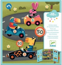 Autocolante reposiționabile pentru cei mai mici fani de curse