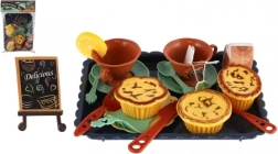 Set de ceai pentru copii cu tavă din plastic