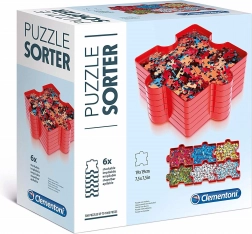 Clementoni sortator pentru puzzle – set de 6 compartimente