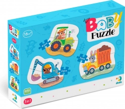 Dodo puzzle pentru copii transport 3în1 (2, 3, 4 piese)