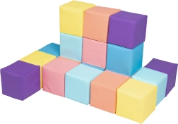 2Kids Toys cuburi din spumă în culori pastelate (18 buc.)