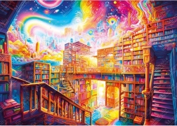 Puzzle Orașul cărților 1000 de piese MAGNOLIA