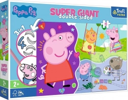 Puzzle uriaș cu 15 piese – descoperă vesela Peppa Pig