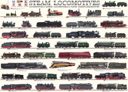 Puzzle EUROGRAPHICS Locomotive cu abur 1000 de piese