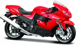 Model de motocicletă Kawasaki Ninja ZX-14 cu postament 1:18