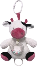 Pozytywka văcuță albă-bordo 18 cm