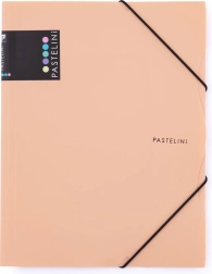 Mapă cu elastic A4 caisă PASTELINI
