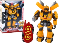 Robot mare cu telecomandă – galben, sunet și lumini