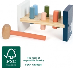 Banc de bătut din lemn ARCTIC cu urs polar