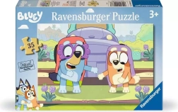 Puzzle Ravensburger Bluey – în vizită la bunica, 35 piese