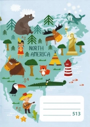 Caiet școlar A5 dictando America de Nord 10 foi