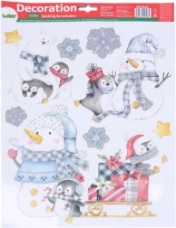 Decorațiune de fereastră de Crăciun 41 × 29 cm