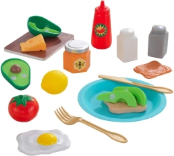 KidKraft Create & Cook: toast cu avocado – set din lemn pentru pregătirea micului dejun