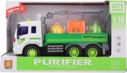 Mașină cu containere pe baterii cu sunete și lumini pentru copii