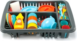 Set de vase pentru mici gospodine cu suport de uscare