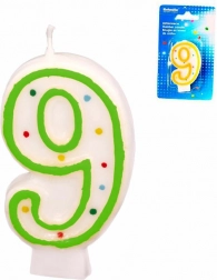 Lumânare cifră tort 9