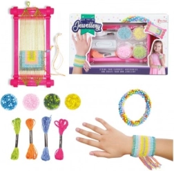 Set creativ pentru realizarea brățărilor cu mărgele în cutie 25 × 15 × 3 cm