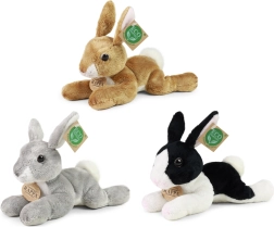 Iepuraș de pluș RAPPA eco-friendly 18 cm, 3 tipuri