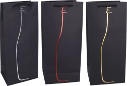 Pungă cadou pentru sticlă M 17 × 38 × 9 cm