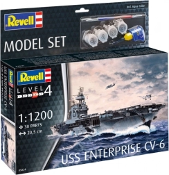 Revell Model Set USS ENTERPRISE CV-6 1:1200 – model din plastic al portavionului