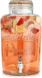 Dozator de băuturi din sticlă cu robinet 6,7 l