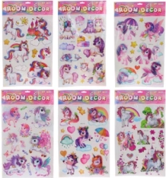Decorațiune de perete autocolantă cu motiv unicorni
