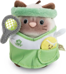 Nici MyMochi pisică siameză Siamy în costum de tenis cu mingiuță, 8 cm