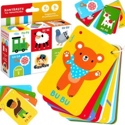 CzuCzu cărticică cu contraste pe șnur 6m+ 9m+