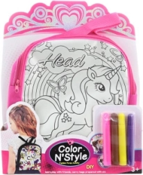Rucsac de colorat cu unicorn
