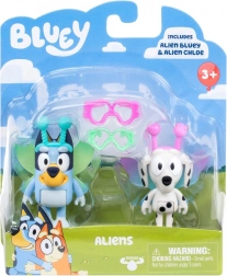 Figurine Bluey pachet dublu Baby Bluey și Chloe
