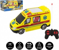 Ambulanță RC cu telecomandă 27 MHz, 20 cm, cu lumină