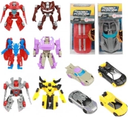 Mașină transformabilă în robot 10 cm în cutie de plastic