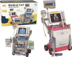 Set roz pentru micul doctor cu stetoscop și lumini