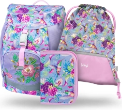Set școlar Baagl Airy Colibri – rucsac, penar și săculeț