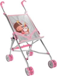 Cărucior pentru păpuși tip umbrelă Unicorn Grey, pliabil