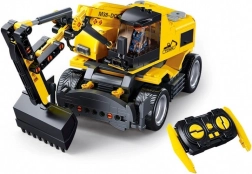 Sluban E7 Excavator Pe Roți cu Telecomandă