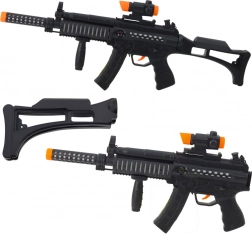 Pistolă mitralieră pentru copii cu lumini și sunete 62 cm – neagră